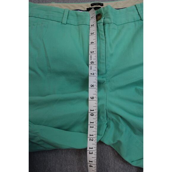 Talbots Pants Womens 10 Green Crop Curvy Stretch Mid-Rise Straight Leg - Picture 6 of 8